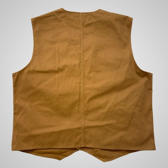 Wyoming Traders Mens XL Brown Canvas Concealed Carry Holster Vest Bronco NWOT - Picture 2 of 13
